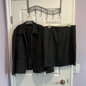 Combination Suit Jacket and Skirt Grey 16W